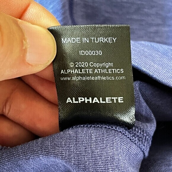 Alphalete Seamless Athletic Bike Shorts Women's Small Purple Mid-Rise Stretch - Picture 10 of 10